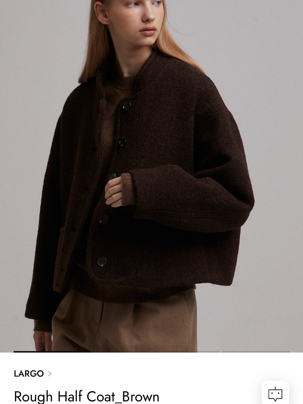 Largo Brown 100% Wool Jacket
